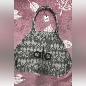 ALO Yoga Camouflage Gray Tote Bag